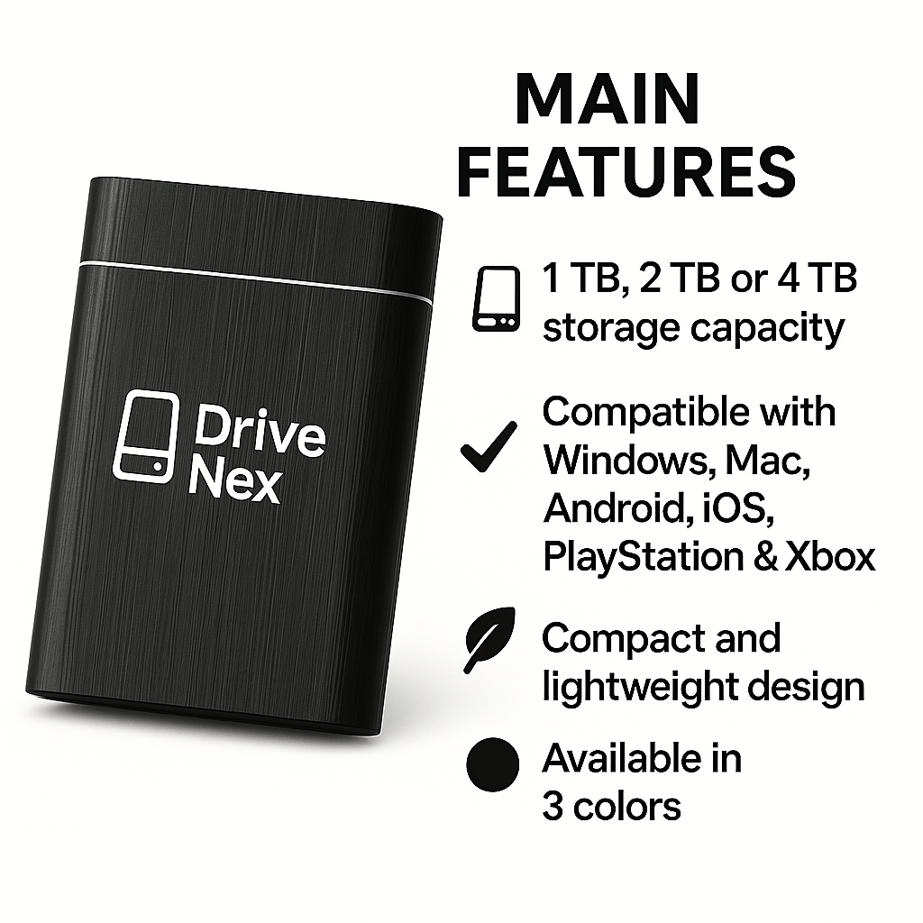 DriveNex SSD External Hard Drive