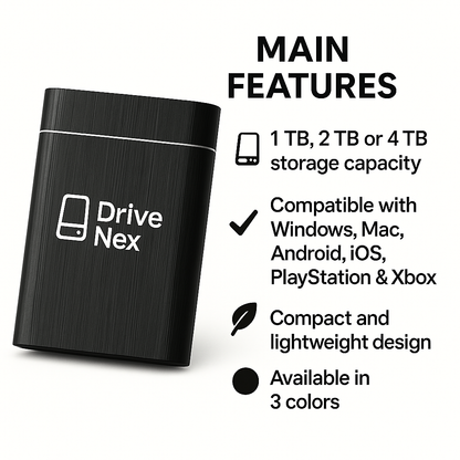 DriveNex SSD External Hard Drive